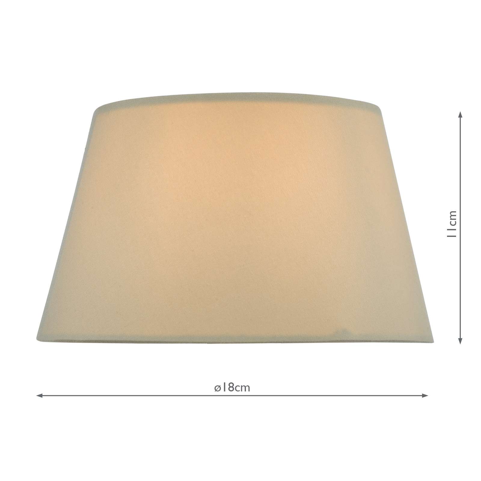 Zira Taupe Faux Silk Candle Shade 18cm