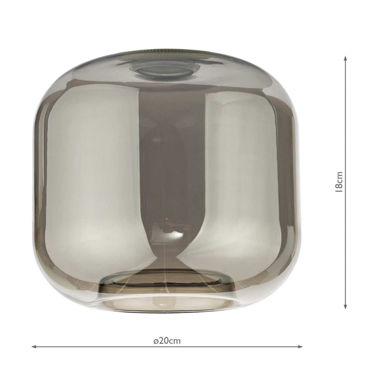 Aiden Easy Fit Pendant Smoked Glass 