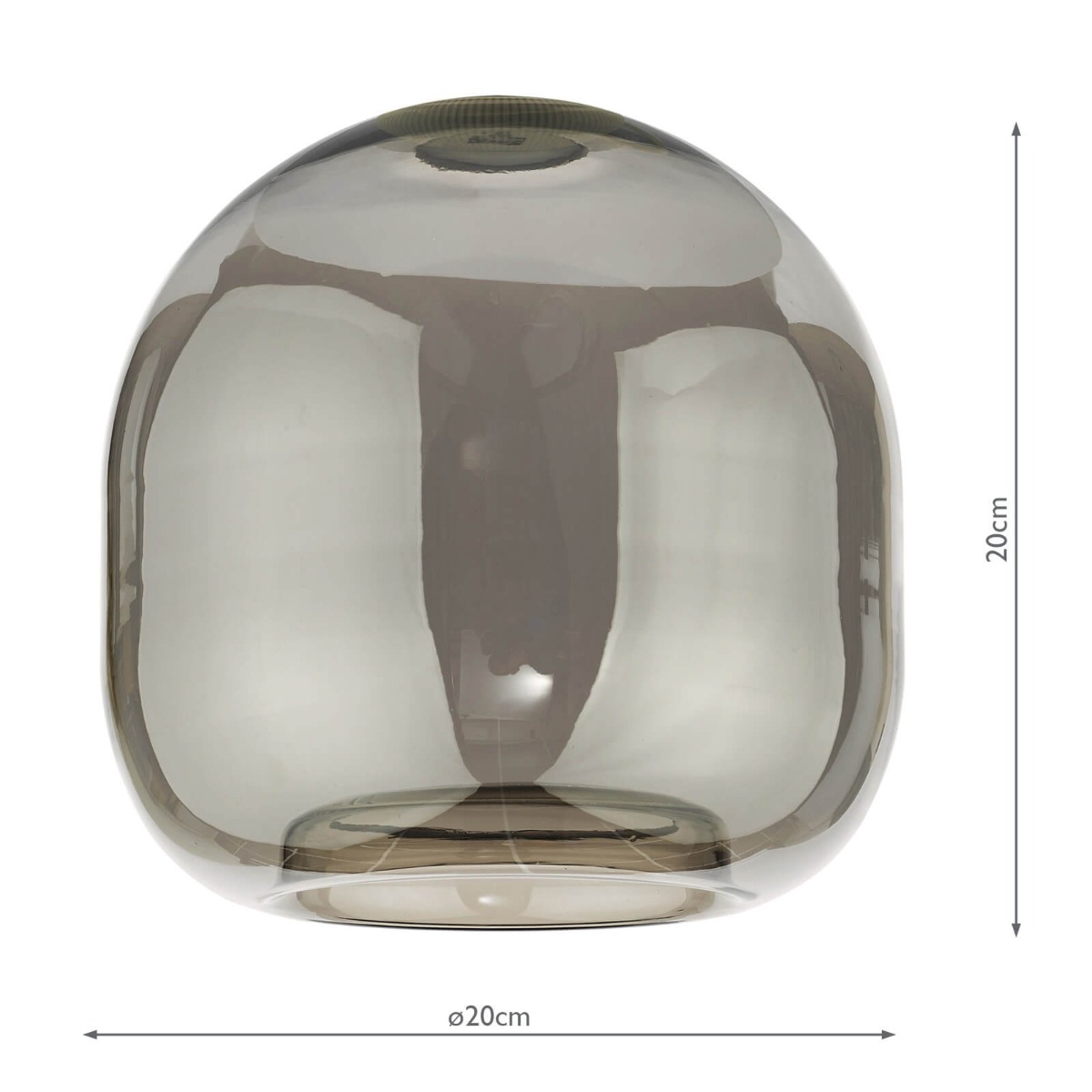 Aiden Easy Fit Pendant Smoked Glass 