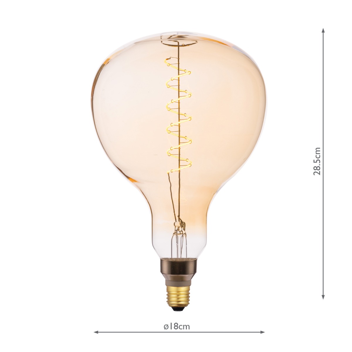 Single Vintage LED ES/E27 GLS Light Bulb (Lamp) 4w 265lm 2200k