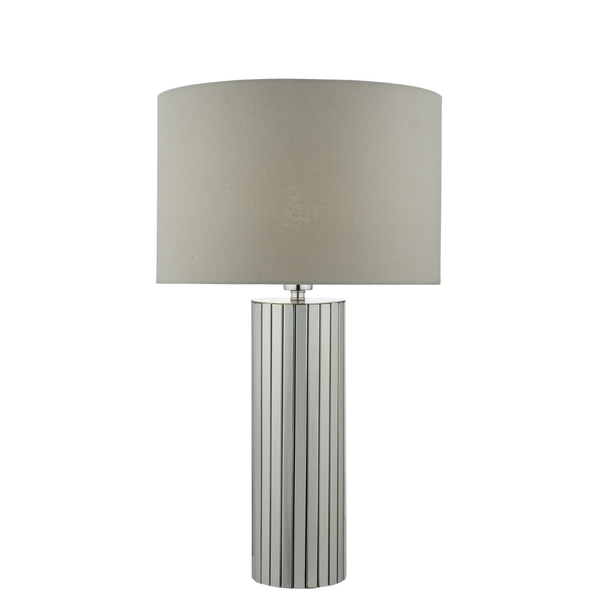 Cassandra Grey Cotton Drum Shade 40cm