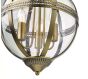 Vanessa 3 Light Pendant Antique Brass And Clear