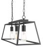 Claudia 3 Light Bar Pendant Matt Black