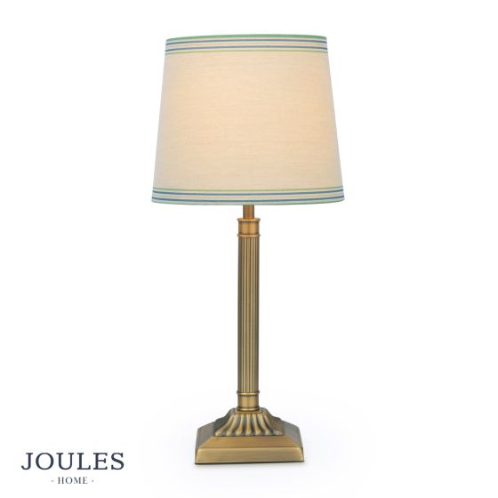 Joules Buscot Table Lamp Matt Antique Brass With Shade