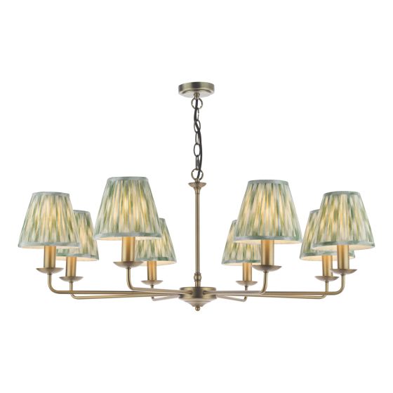 Favian 8 Light Pendant Matt Bronze With Shade