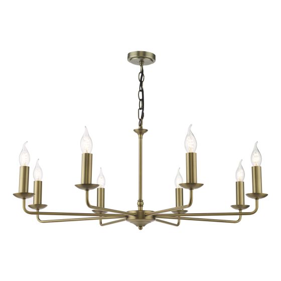 Favian 8 Light Pendant Matt Bronze Fitting Only
