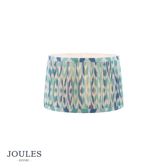 Joules Folly Blue Cotton Tapered Drum Shade 25cm