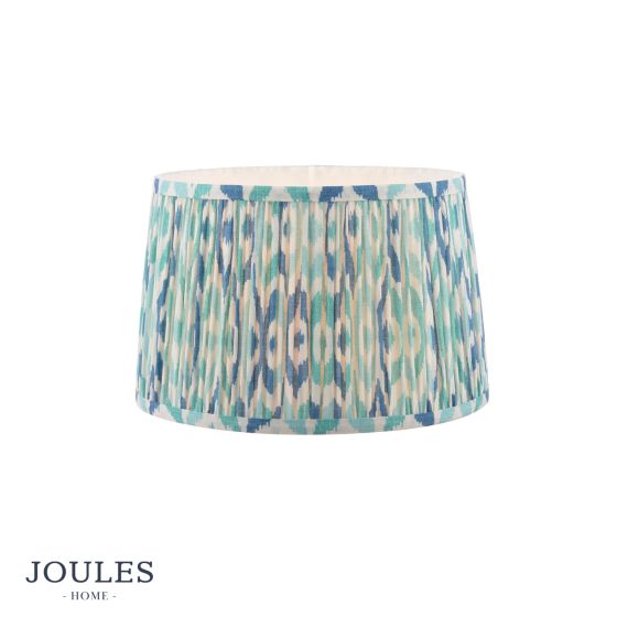 Joules Folly Blue Cotton Tapered Drum Shade 30cm