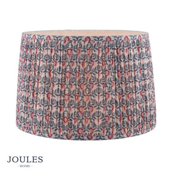 Joules Folly Multi Coloured Cotton Tapered Drum Shade 40cm