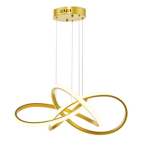 Fusion Pendant Satin Gold LED