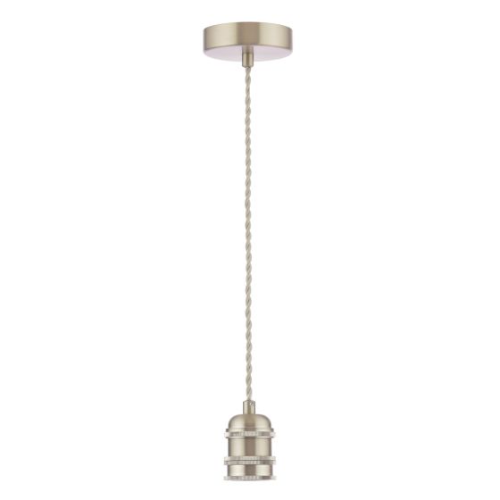 George 1 Light E27 Suspension Antique Chrome