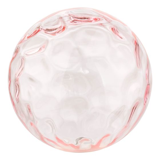 Mix & Match Pink Dimpled Glass G9 15cm