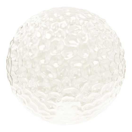 Mix & Match Clear Hammered Texture Glass Shade G9 12cm