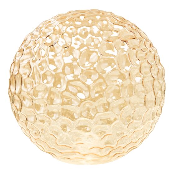 Mix & Match Amber Hammered Texture Glass Shade G9 12cm