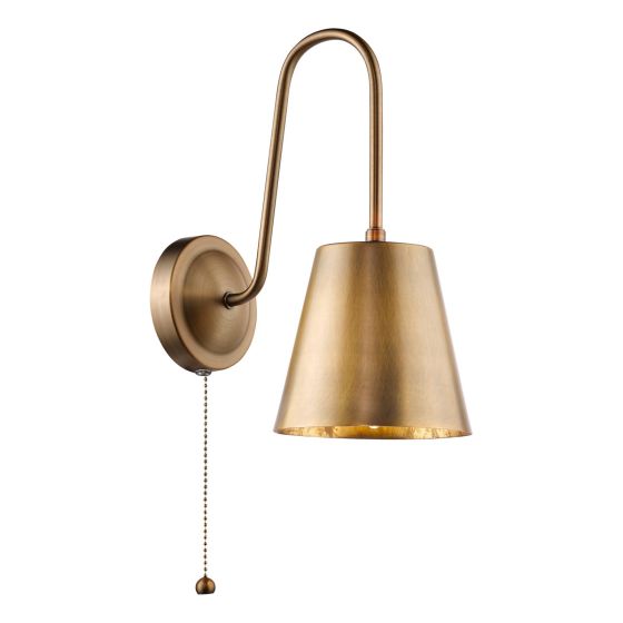 Hadano Wall Light Antique Bronze with Antique Bronze Metal Shade