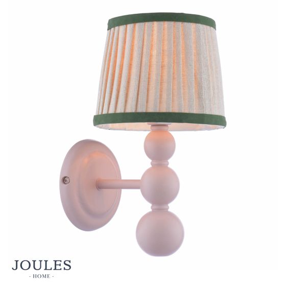 Joules Harewood Wall Light Matt Pink With Shade