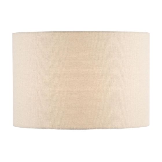 Havana White Linen Drum Shade 33cm