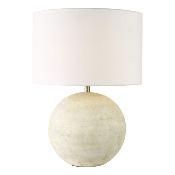 Havana Ceramic Table Lamp Natural Finish With Shade