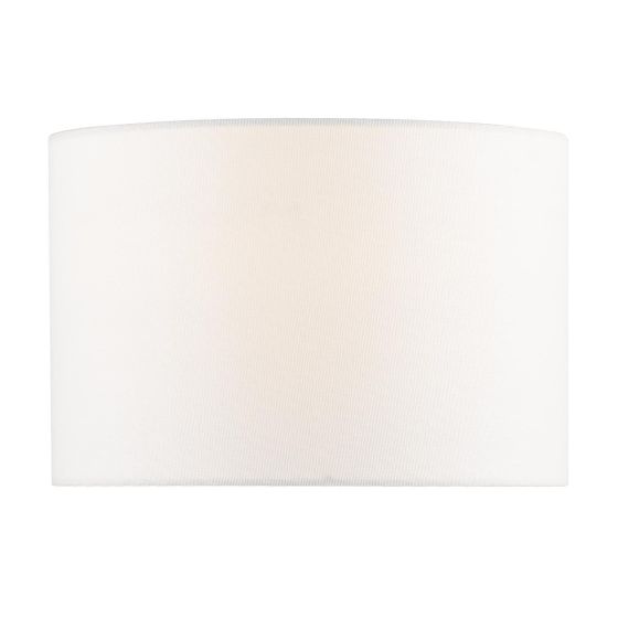 Iggy White Linen Drum Shade 28cm