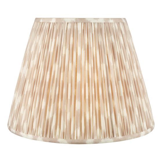 Ikat Taupe Cotton Empire Shade 40cm
