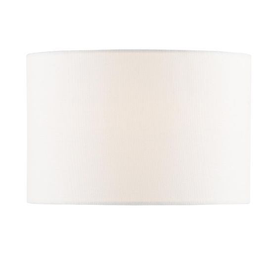 Ishana White Linen Drum Shade 30cm