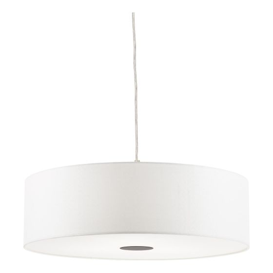 Isla Easy Fit Pendant Ivory and Black Shade 60cm