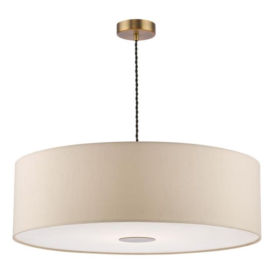 Isla Easy Fit Pendant Ecru and Bronze Shade 60cm