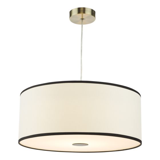 Jemima Easy Fit Pendant White and White Frosted Acrylic With Shade