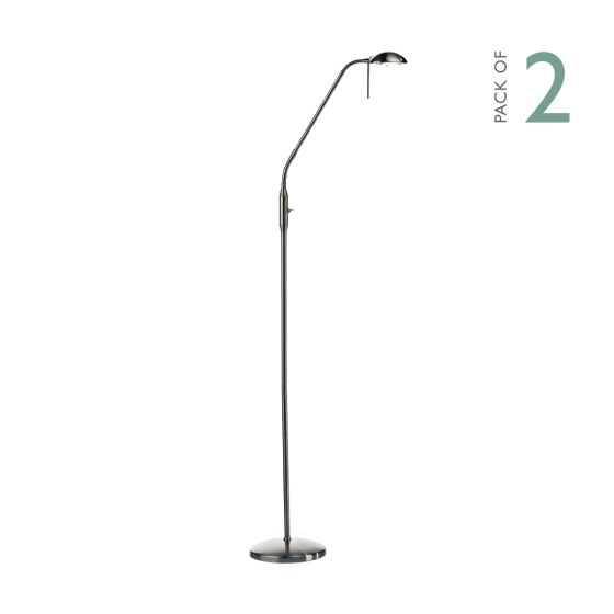 Journal Task Floor Light Satin Chrome (Multipack)