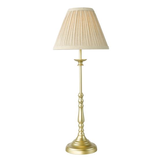 Judy Table Lamp Satin Gold With Shade