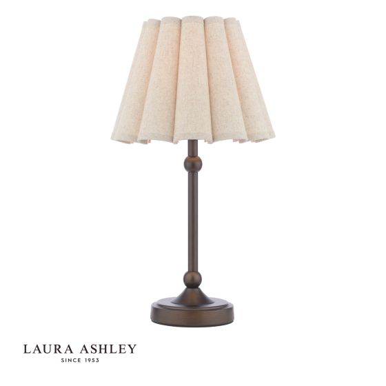 Laura Ashley Holwell Table Lamp Antique Bronze With Shade