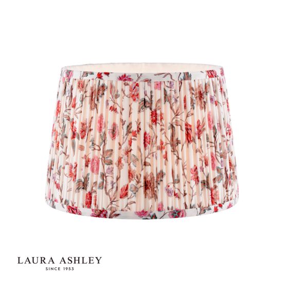 Laura Ashley Lingmell Trail Cream Cotton Tapered Drum Shade 30cm/12 inch