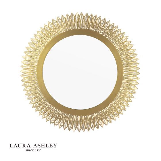 Laura Ashley Rushden Mirror Gold 60cm