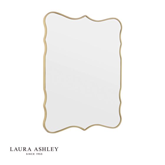 Laura Ashley Medora Mirror Matt Gold 64.5 X 49.5cm