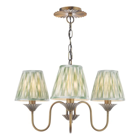 Lydian 3 Light Pendant Antique Bronze With Shade