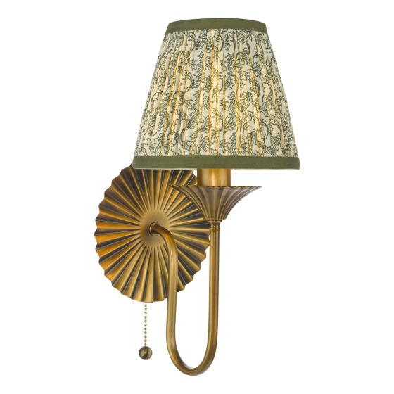Lydian Wall Light Antique Bronze With Shade