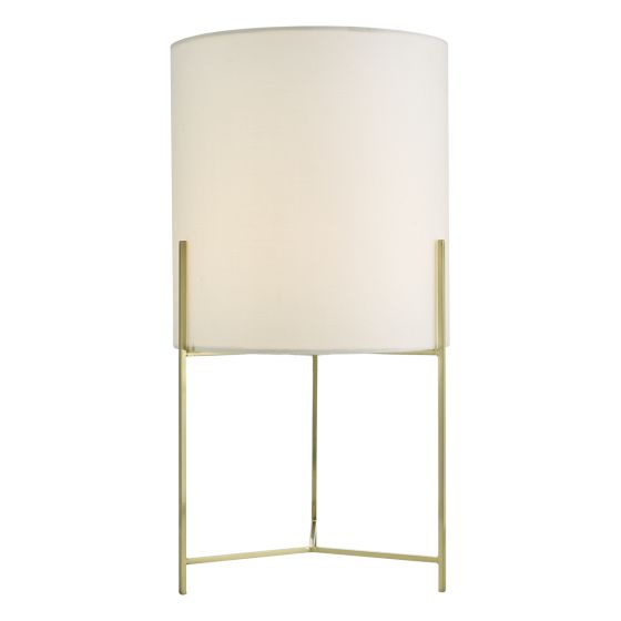 Michaela Table Lamp Satin Gold With Shade