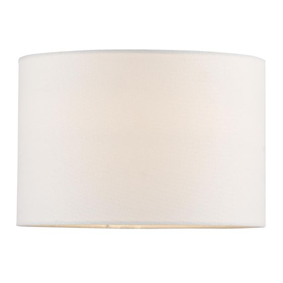Ravis White Linen Drum Shade 28cm