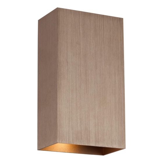 Soven 2 Light Wall Washer Satin Bronze