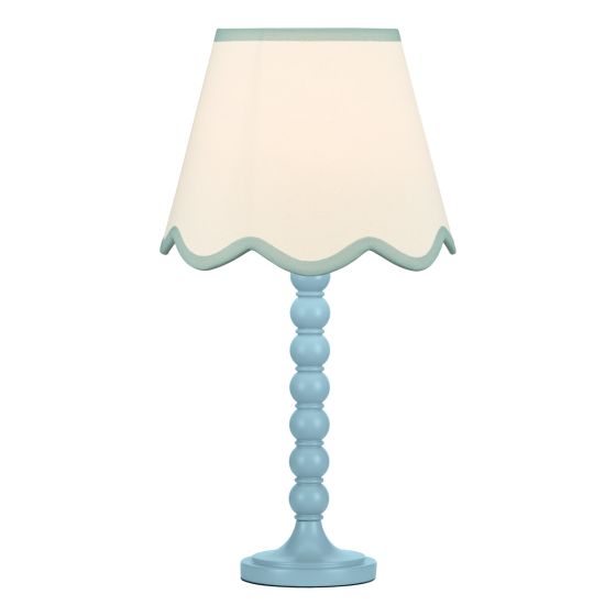 Spool Table Lamp Blue Base Only
