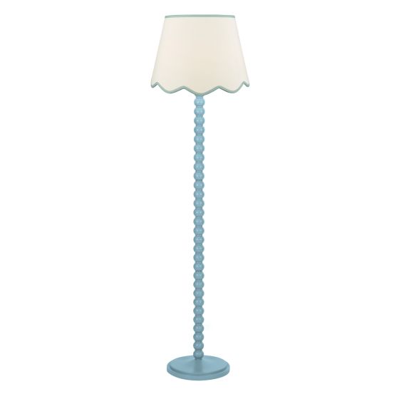 Spool Floor Lamp Blue Base Only