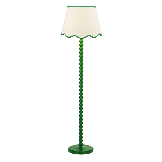 Spool Floor Lamp Gloss Green Base Only