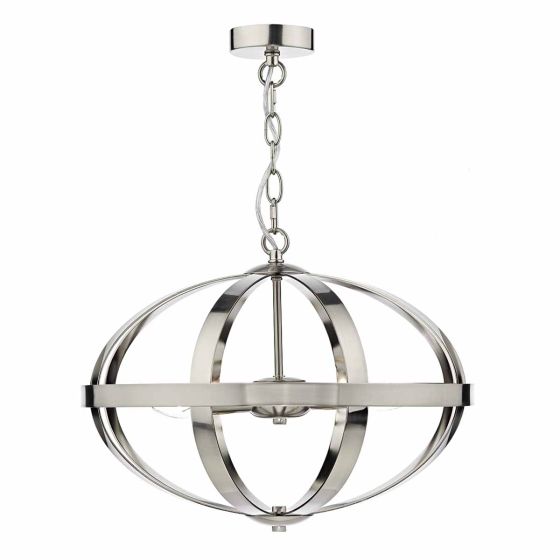 Symbol 3 Light Pendant Satin Chrome