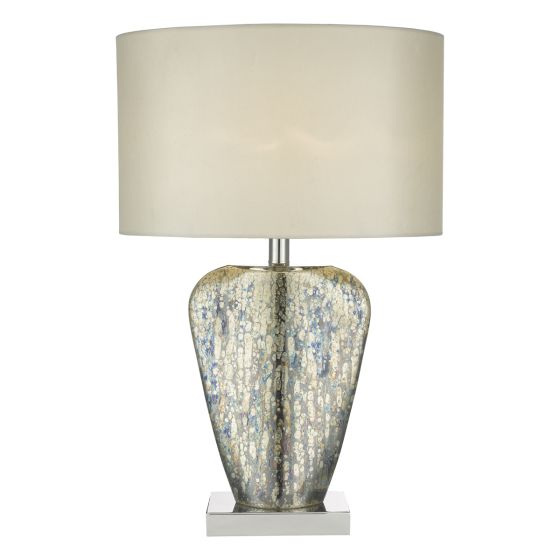 Syracuse Table Lamp Mercury Glass With Shade