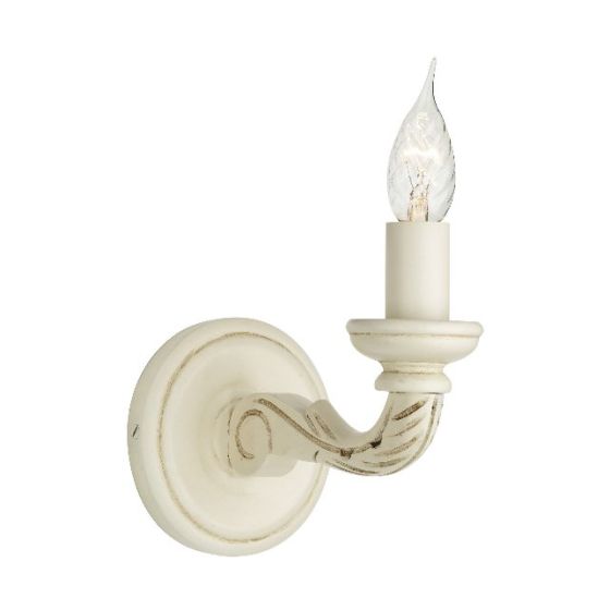 Tudor Wall Light Distressed Ivory