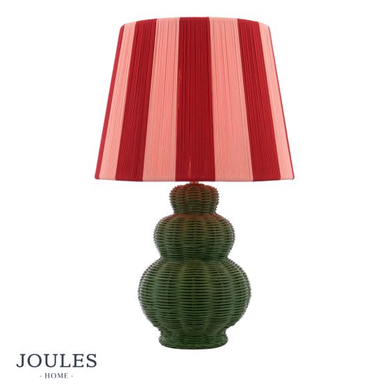 Joules Whitby Table Lamp Matt Green With Shade