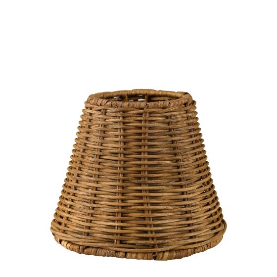 Wicker Dark Brown Rattan Empire Shade 15cm