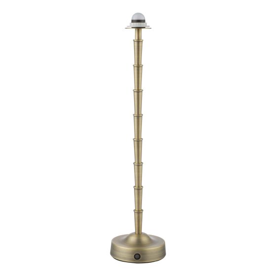 Wyman Large Rechargeable Table Lamp Antique Brass Base Only LED