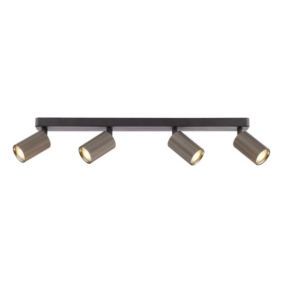Yamis 4 Light Bar Spotlight Knurled Bronze and Matt Black