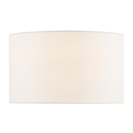 Zorin White Linen Drum Shade 24cm